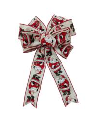 Handmade Glitter Christmas Bow Red & Gold Wreath, Lantern, Or Gift Decor - thumbnail 1