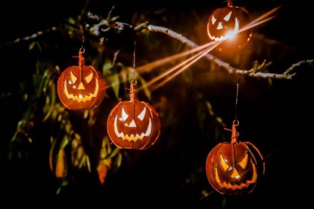 Pumpkin T-Lights Seasonal. Large & Small Hanging Candle Holders. Handmade - image 1
