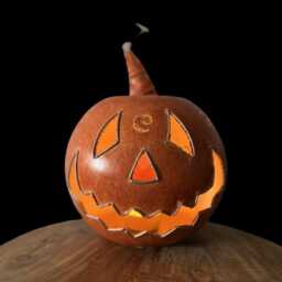 Pumpkin T-Lights Seasonal. Large & Small Hanging Candle Holders. Handmade - thumbnail 2