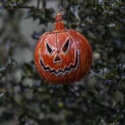 Pumpkin T-Lights Seasonal. Large & Small Hanging Candle Holders. Handmade - thumbnail 3