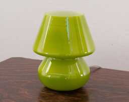 Murano Glass Mushroom Lamp, Green Bedside Light - Handmade in Italy - thumbnail 1
