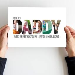 Daddy Picture Display Wall D??cor Family Photo Frame Design Custom Gift For Father Personalised Present Birthdays Celebration Father's Day - thumbnail 2
