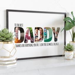 Daddy Picture Display Wall D??cor Family Photo Frame Design Custom Gift For Father Personalised Present Birthdays Celebration Father's Day - thumbnail 1