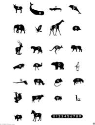 French Animal Alphabet Wall Decal Kids Room Decor - thumbnail 1