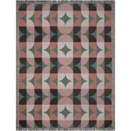 Geometric Elegance Woven Cotton Blanket - thumbnail 4