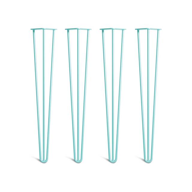 4 X Duck Egg Hairpin Legs - All Sizes. Including Free Screws & Protector Feet - image 1