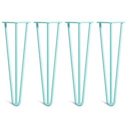4 X Duck Egg Hairpin Legs - All Sizes. Including Free Screws & Protector Feet - thumbnail 2