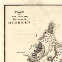 Dunkeld Map - Old Of Perth & Kinross Wall Art Print Antique Maps Ancient Scotland History John Wood 1823 - thumbnail 3