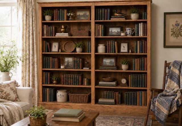 100% Solid Pine, 6Ft X Adjustable Display Shelving, Library Bookcase, Large Bookshelves, Storage Shelving - image 1