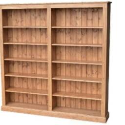 100% Solid Pine, 6Ft X Adjustable Display Shelving, Library Bookcase, Large Bookshelves, Storage Shelving - thumbnail 3