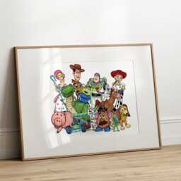 Toy-Inspired Wall Art - One Horizontal Printed Or Framed Nursery Playroom Print - thumbnail 3