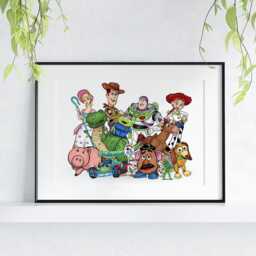 Toy-Inspired Wall Art - One Horizontal Printed Or Framed Nursery Playroom Print - thumbnail 2