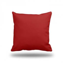 Solid Red - Throw Pillow, Decorative Pillow Cover, Case Square- 17 - thumbnail 3