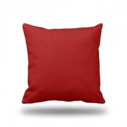 Solid Red - Throw Pillow, Decorative Pillow Cover, Case Square- 17 - thumbnail 4
