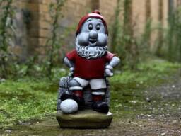 Amazing Football Gnome Sculpture Concrete Playful Statue Stone Fun Garden & Home Decor For Sports Lovers Cement Yard Ornament Gift - thumbnail 1
