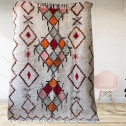 Moroccan Rug , Berber Carpet Genuine Wool Handmade Rug, Boho Style, Area