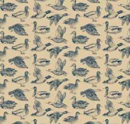 Lake Mallards Nursery I Blue Crib Sheet Changing Pad Cover - thumbnail 1