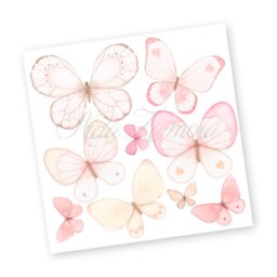 Premium Fabric Wall Decal, Butterflies, Nursery Wall Decal, Watercolor Butterflies Butterfly Nursery Sticker - thumbnail 4