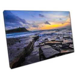Serene Coastal Seascape Canvas Ready-To-Hang Wall Art For Home & Office Decor - thumbnail 1