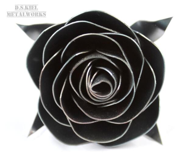 Valentine's Daystylized Metal Rose, 11Th Anniversary, 6Th 4Th Flower, Steel Forever Rose - image 1