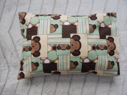 Monkey Cotton Pillow Case/ Newborn Toddler Children Kids Case/Boy's Girl's Case - thumbnail 1