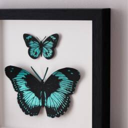 Valentine's Day Gift, Gift For Her, Butterfly Wall Art, Hand Painted 3D Framed Home Decor Art Print - thumbnail 3
