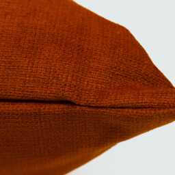 Cosy Cotton Linen Burnt Orange Cushion Cover Rust Pillow - All Sizes - thumbnail 3