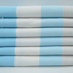 "Peshtemal Towel, Bath Towel, Turquoise & Gray Towel, Turkish Towel, 40""x67" - thumbnail 2