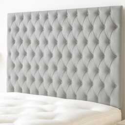 Plush Velvet Chesterfield Headboard - 48 - thumbnail 1