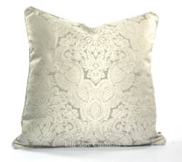 Jab Luxury Designer Traditional Grey White Cushion Pillow Throw Cover - thumbnail 1