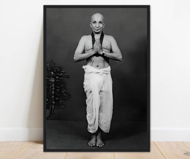 Unframed Poster Of Krishnamacharya Father Modern Yoga - Spiritual Home Wall Decor Photo - image 1