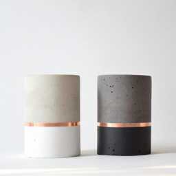 Concrete Pencil Holder, Planter For Succulent, Elegance Home Decor, Cement Office Organizer - thumbnail 3