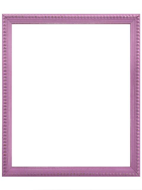 Crown Purple Wooden Picture Frame Distressed Bobbin Design - image 1