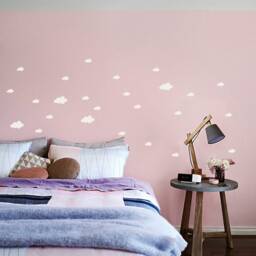 Cloud Wall Decals Mix-Set Of 56, Cosy White Stickers 8, 5 & 4, 5 cm Wide, Nursery Decals, Clouds Kidsroom-Decor - thumbnail 3