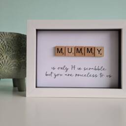 Mum Gift, Mummy Gift For Mum, Quote, Priceless Scrabble Tile Frame, Mother's Day Gift, Christmas, Present, Sentimental - thumbnail 2