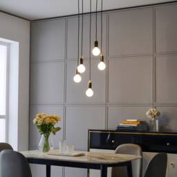 Modern 5-Light Spiral Pendant Light Industrial Mid-Century Chandelier - thumbnail 3