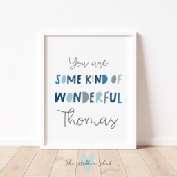 You Are Some Kind Of Wonderful - Teenager Print, Childs Bedroom Print, Print For A Friend, Positive Affirming Art - thumbnail 1