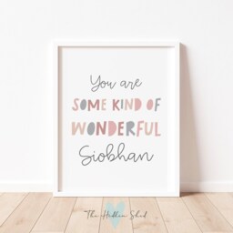You Are Some Kind Of Wonderful - Teenager Print, Childs Bedroom Print, Print For A Friend, Positive Affirming Art - thumbnail 2