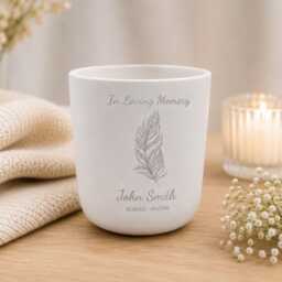 In Loving Memory Candle - Engraved Memorial Remembrance Gift - thumbnail 1