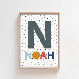 Set Of 3, Boys Nursery Prints, Bedroom Decor, Wall Art, Rainbow Personalised, Playroom, Art - thumbnail 3