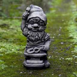 Garden Gnome Statue Outdoor With Hammer Decoration Concrete Industrious Sculpture Home Yard Art Gnome Lover Gift Lawn Ornament - thumbnail 3
