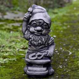 Garden Gnome Statue Outdoor With Hammer Decoration Concrete Industrious Sculpture Home Yard Art Gnome Lover Gift Lawn Ornament - thumbnail 4