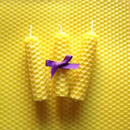 Beeswax Candles Set Of 100 Natural Yellow Bees Wax Candle , Bulk Offer Wedding Favor Gift S Size Eco Friendly - thumbnail 3