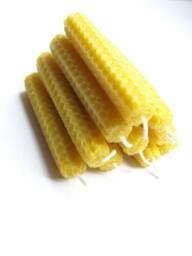 Beeswax Candles Set Of 100 Natural Yellow Bees Wax Candle , Bulk Offer Wedding Favor Gift S Size Eco Friendly - thumbnail 1