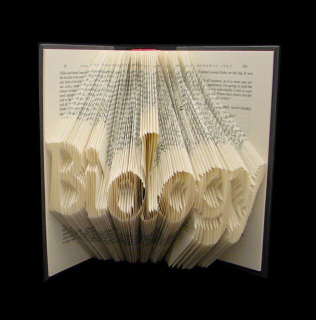 Biology - 7 Letter Folded-Book Art Science Stem Teacher Graduation Gift Naturalist Origami Custom Personalized - image 1
