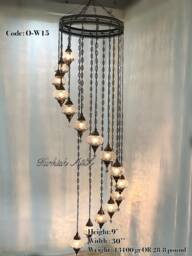 Chandelier With 15 Cracked Globes - Water Drop Model , Id147 - thumbnail 1
