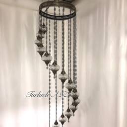 Chandelier With 15 Cracked Globes - Water Drop Model , Id147 - thumbnail 3