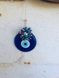 Turkish Evil Eye , Wall Hanging Good Luck Amulet Decorative, Charm - thumbnail 1