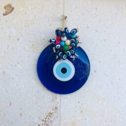 Turkish Evil Eye , Wall Hanging Good Luck Amulet Decorative, Charm - thumbnail 3