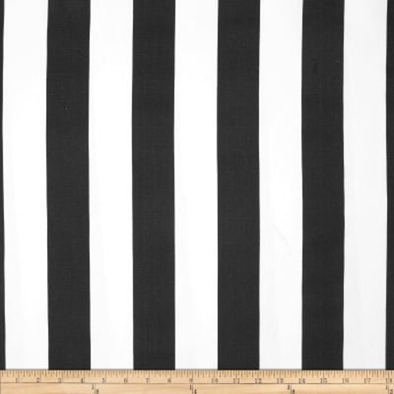 "Pair 50"" Wide Premier Print Black & White Stripe Rod Pocket Panels Drapes Curtains 50x63 50x84 50x96 50x108"